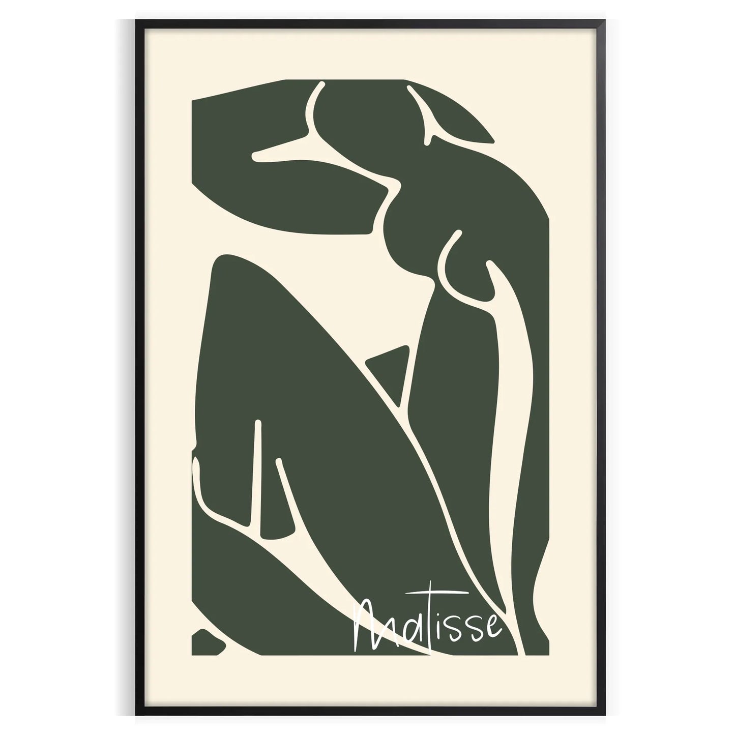 space exquisite Henri Matisse wall art poster iconic papier découpés style gray white tones artwork stunning gift addition home decor sizes A4 cm A0