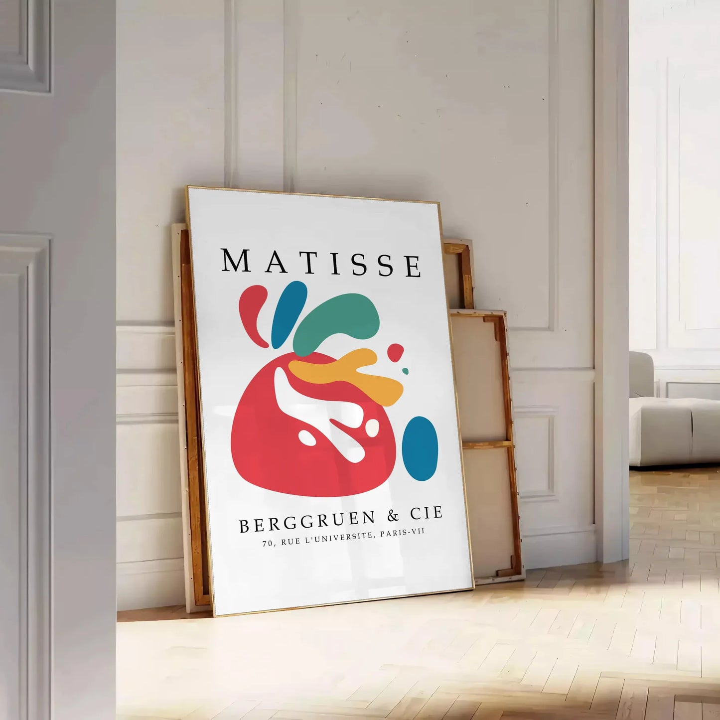 space vibrant Matisse poster print iconic papier découpés art style wall unique gift eye artwork artistic flair room decor