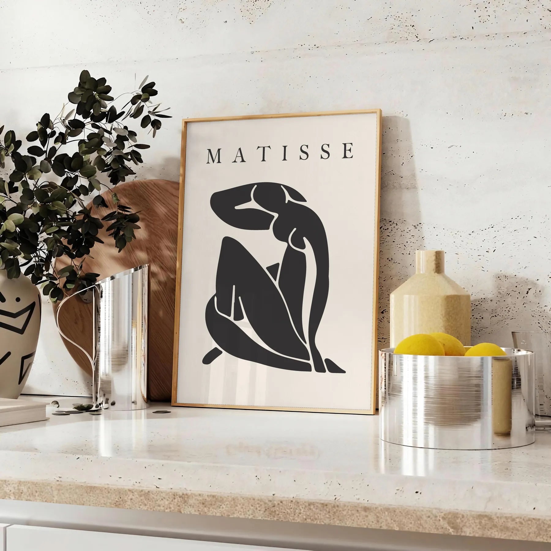 space Matisse cutout poster iconic papier découpés stunning gray white wall art exceptional gift lovers unframed prints perfect decor style